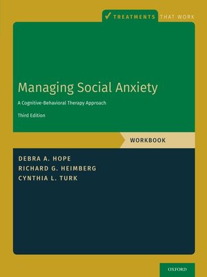 cover image of Managing Social Anxiety, Workbook